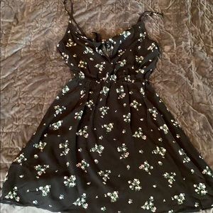 H&M floral black dress